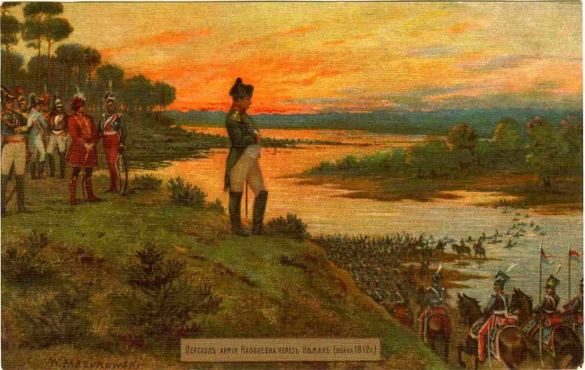 Сочинение по картине: Мазуровский - "Переход армии Наполеона через Неман"