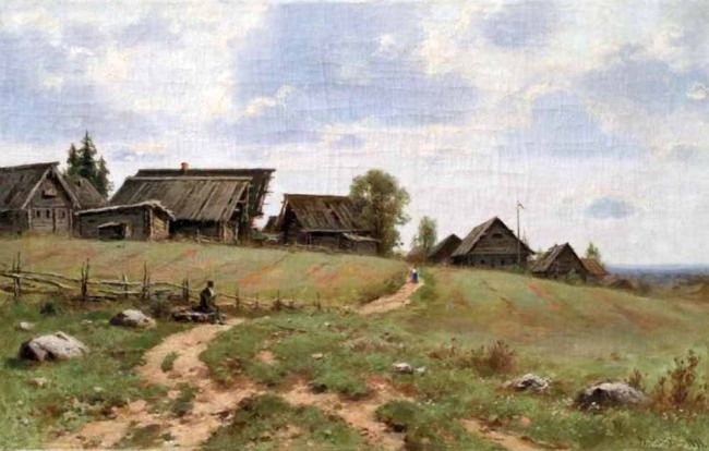 Сочинение по картине: Менк - "Околица" Сочинение по картине: Менк - "Околица"