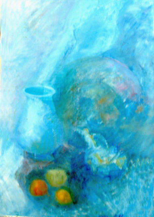 Сочинение по картине: Меркулов - "Голубой натюрморт"