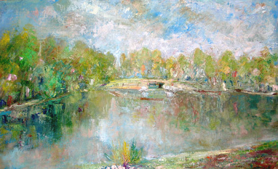 Сочинение по картине: Меркулов - "Озеро в Малаховке"