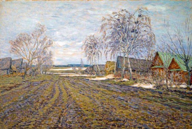 Сочинение по картине: Мещерин - "Весна в деревне"