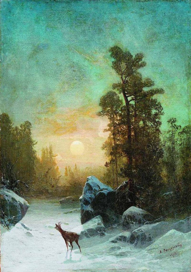 Сочинение по картине: Мещерский - "Лунная ночь. Тишина"