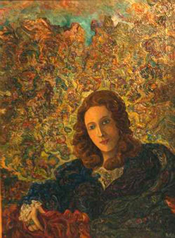 Сочинение по картине: Милиоти - "Женский портрет на декоративном фоне"