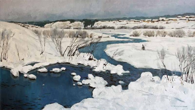 Сочинение по картине: Мирошников - "Зимний пейзаж"