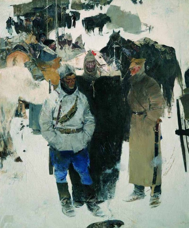 Сочинение по картине: Моисеенко - "Товарищи"