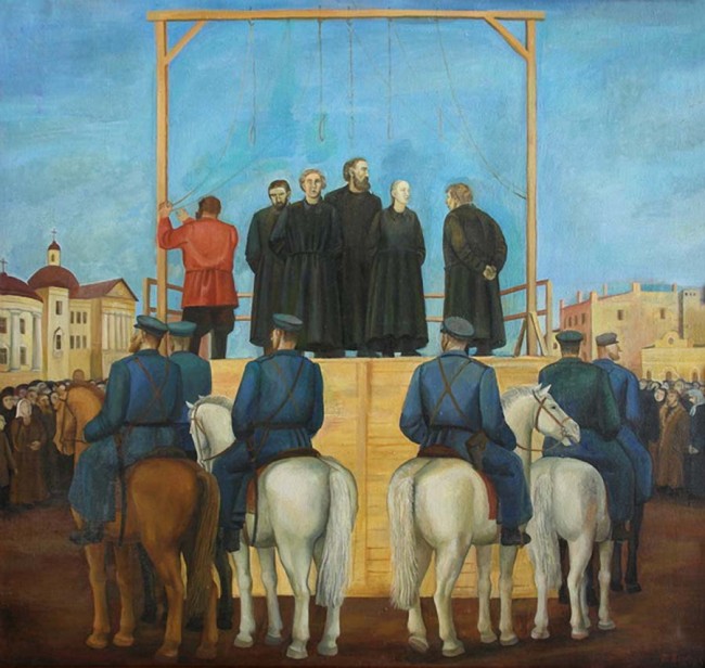 Сочинение по картине: Назаренко - "Казнь народовольцев"