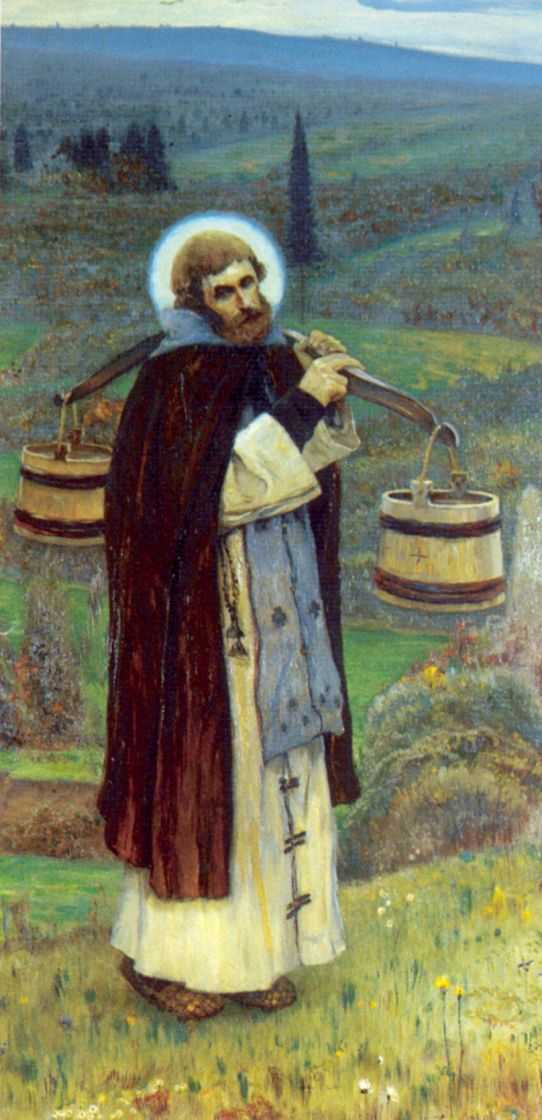 Сочинение по картине: Нестеров - "Труды Преподобного Сергия"