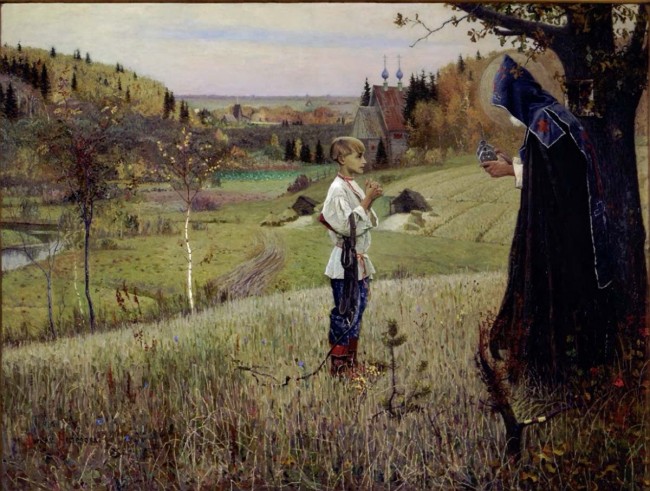 Сочинение по картине: Нестеров - "Видение отроку Варфоломею"