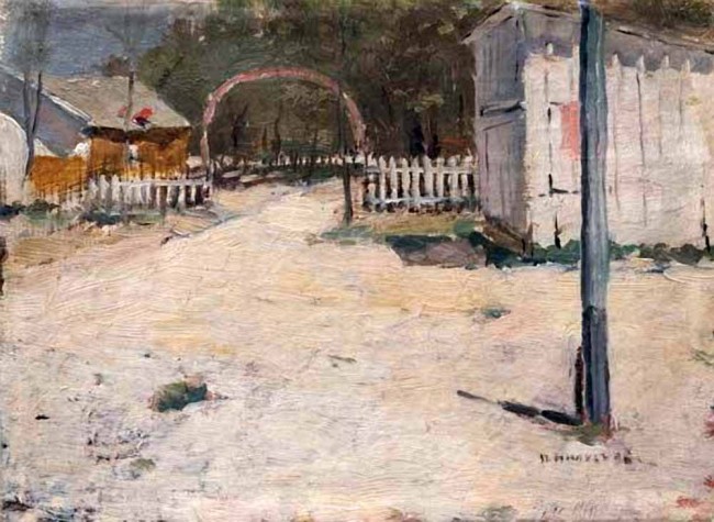 Сочинение по картине: Нилус - "Во дворе"