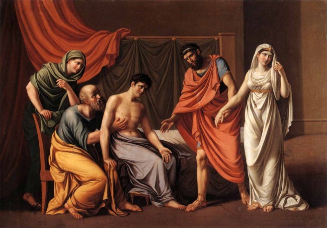 Сочинение по картине: Олешкевич - "Антиох и Стратоника"