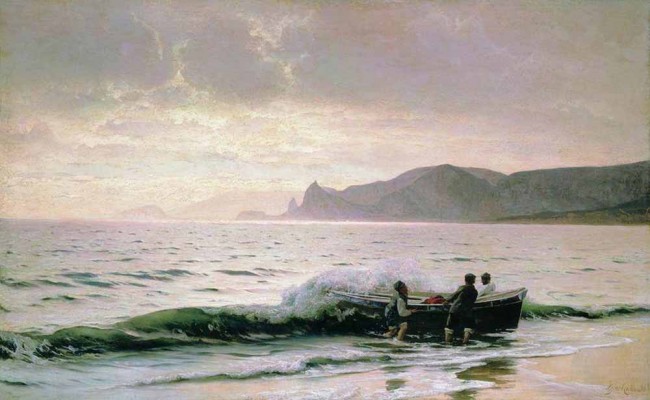 Сочинение по картине: Орловский - "Берег моря у Судака (Крым)"