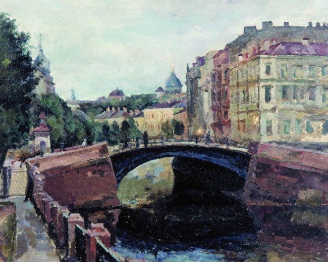 Сочинение по картине: Осмеркин - "Ленинград. Мойка"