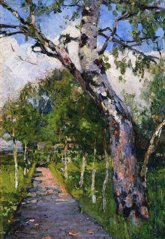 Сочинение по картине: Остроухов - "Аллея"