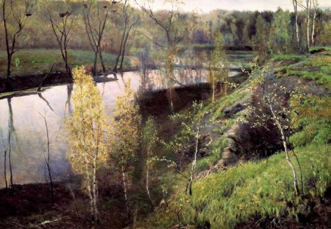 Сочинение по картине: Остроухов - "Первая зелень"