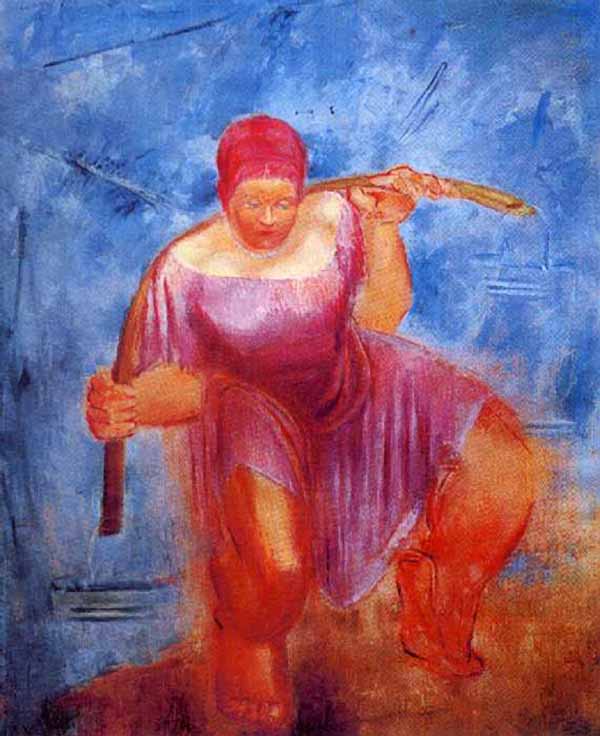 Сочинение по картине: Пакулин - "Женщина с ведрами"