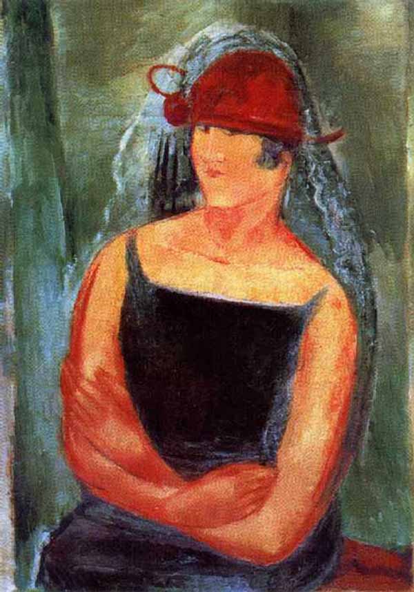 Сочинение по картине: Пакулин - "Женщина в красной шляпе"