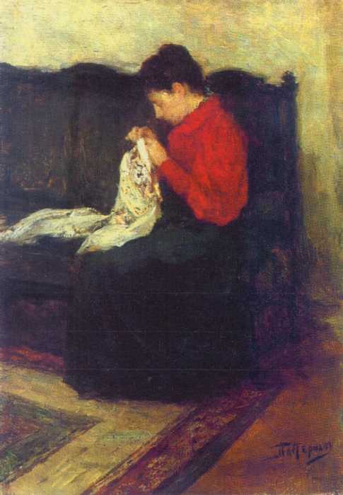 Сочинение по картине: Пастернак - "За работой"