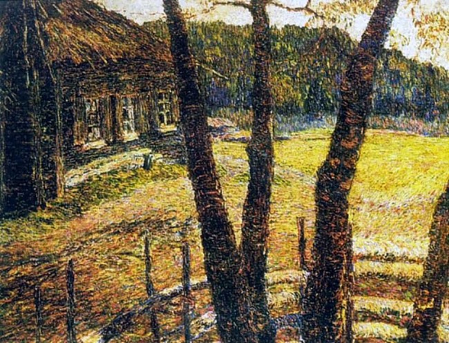 Сочинение по картине: Переплетчиков - "Пейзаж с хатой"