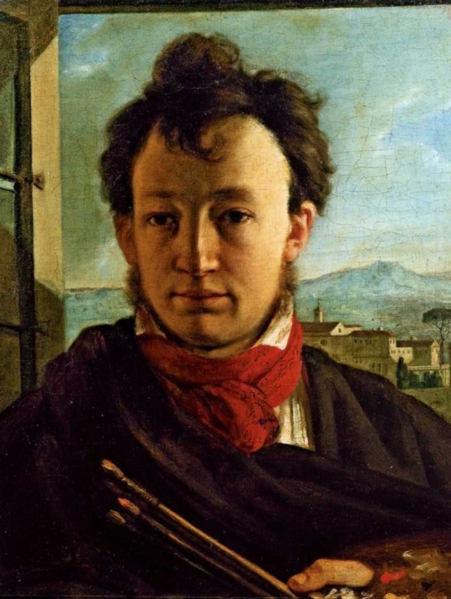 Сочинение по картине: Варнек - "Автопортрет с палитрой и кистями в руке"