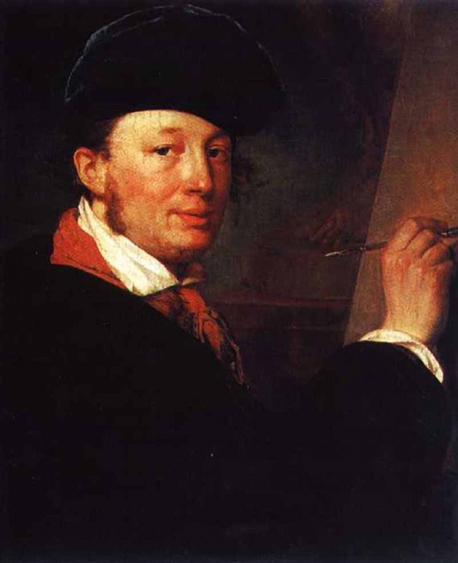 Сочинение по картине: Варнек - "Автопортрет в бархатном берете, с рейсфедером"