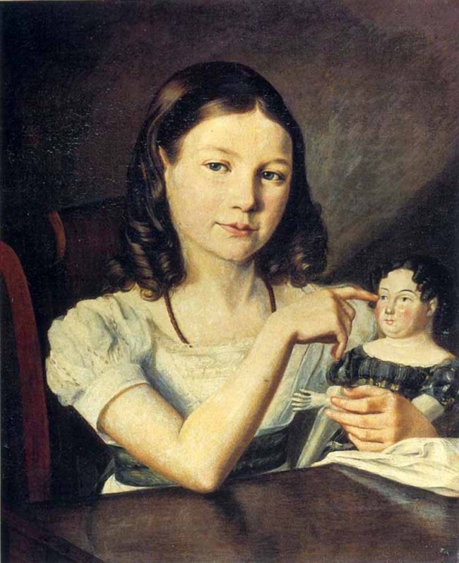 Сочинение по картине: Варнек - "Портрет А.А.Томиловой в детстве с куклой в руке"