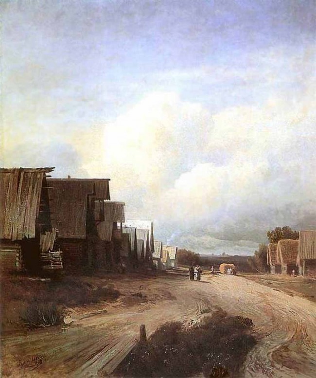 Сочинение по картине: Васильев - "Деревенская улица"