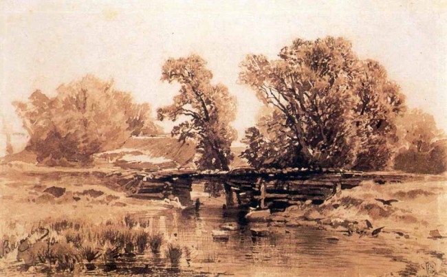 Сочинение по картине: Васильев - "Мостик через ручей"