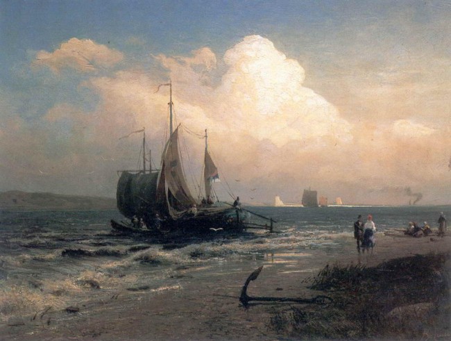 Сочинение по картине: Васильев - "На реке. Ветреный день"