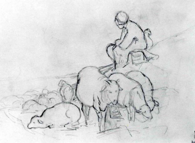 Сочинение по картине: Васильев - "Пастух с овцами"