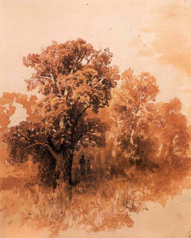 Сочинение по картине: Васильев - "В дубовой роще. Дубы" Сочинение по картине: Васильев - "В дубовой роще. Дубы"