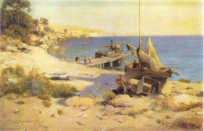 Сочинение по картине: Васильковский - "Геленджик"