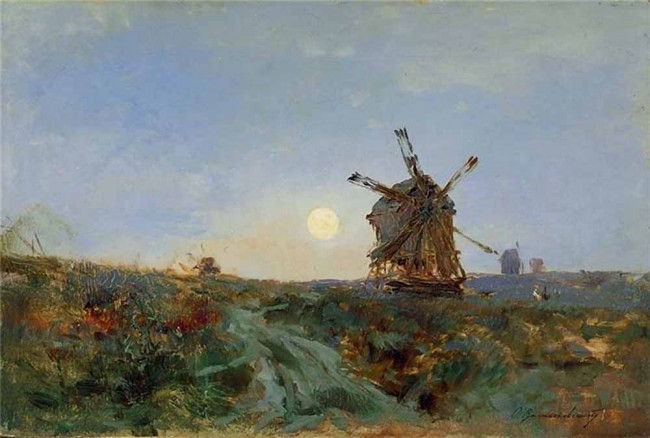 Сочинение по картине: Васильковский - "Мельницы"