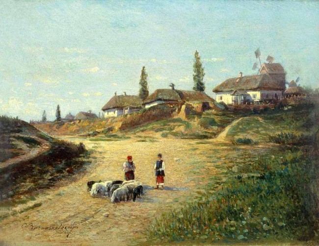 Сочинение по картине: Васильковский - "Окраины Полтавы"