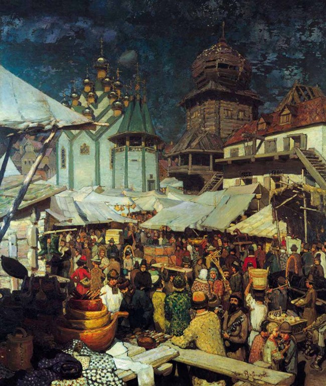Сочинение по картине: Васнецов - "Базар. XVII век"