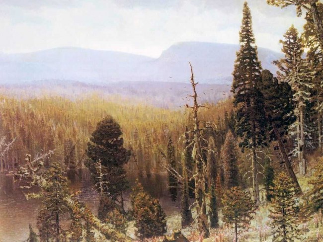 Сочинение по картине: Васнецов - "Тайга на Урале. Синяя гора"