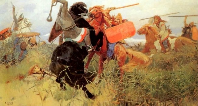 Сочинение по картине: Васнецов - "Бой скифов со славянами"