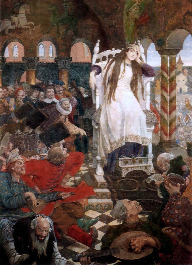 Сочинение по картине: Васнецов - "Несмеяна-царевна"