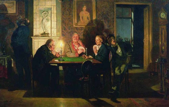 Сочинение по картине: Васнецов - "Преферанс"