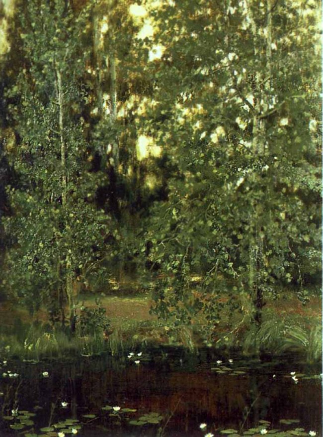 Сочинение по картине: Васнецов - "Пруд в Ахтырке"