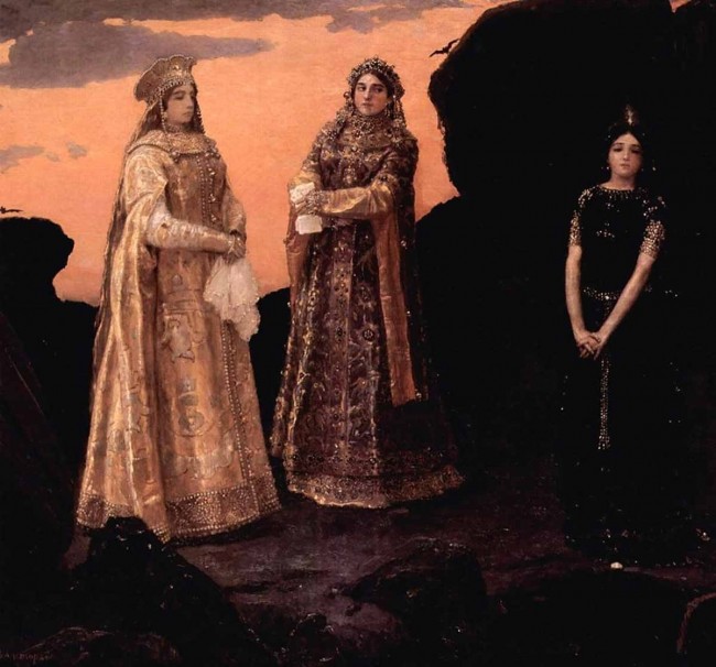 Сочинение по картине: Васнецов - "Три царевны подземного царства"