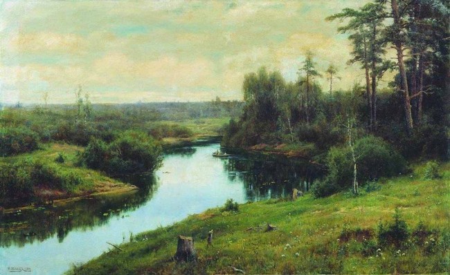 Сочинение по картине: Вельц - "Лесная речка"