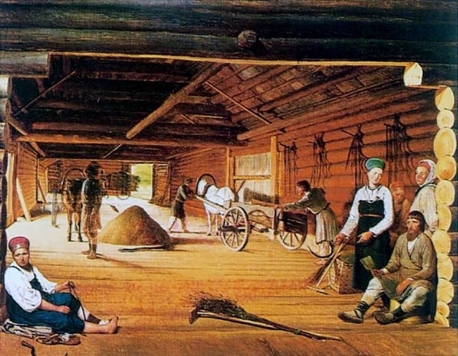 Сочинение по картине: Венецианов - "Гумно"