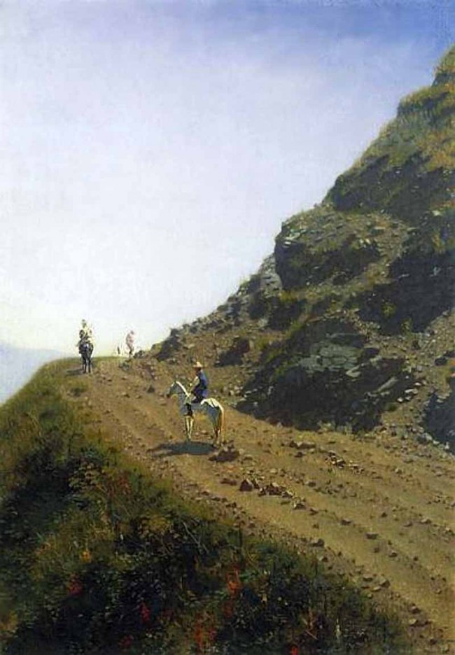 Сочинение по картине: Верещагин - "Кочевая дорога в горах Алатау"