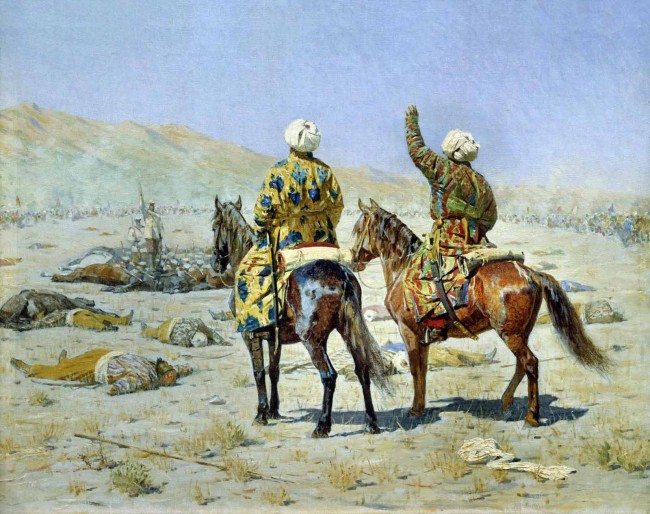 Сочинение по картине: Верещагин - "Парламентёры. Сдавайся! — Убирайся к чёрту!" Сочинение по картине: Верещагин - "Парламентёры. Сдавайся! — Убирайся к чёрту!"