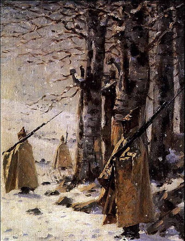 Сочинение по картине: Верещагин - "Пикет на Балканах"