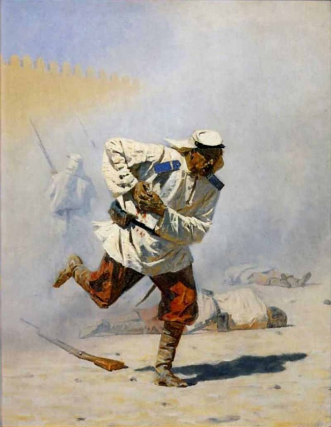 Сочинение по картине: Верещагин - "Смертельно раненый"