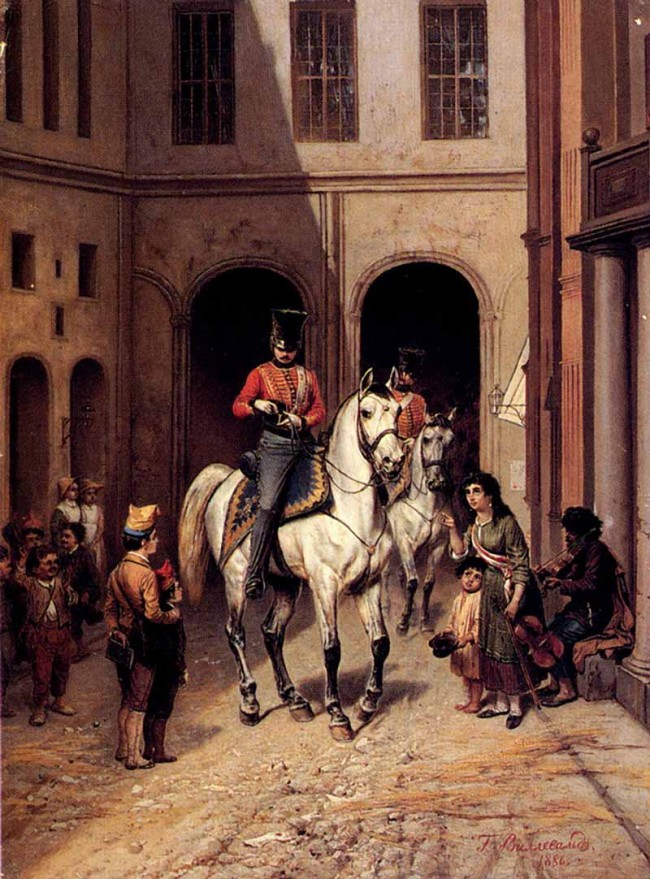 Сочинение по картине: Виллевальде - "Русский солдат одаривает цыганских певцов"