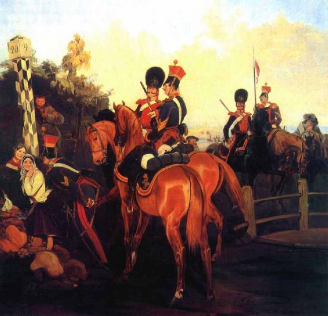 Сочинение по картине: Виллевальде - "Сцена у верстового столба"