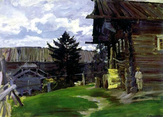 Сочинение по картине: Виноградов - "Северная деревня"