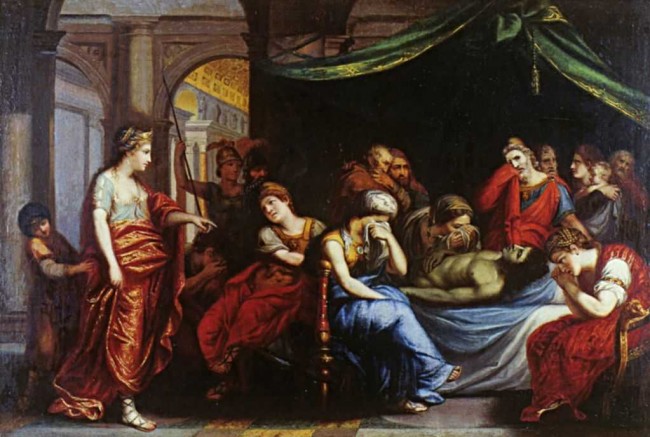 Сочинение по картине: Витберг - "Оплакивание Гектора"